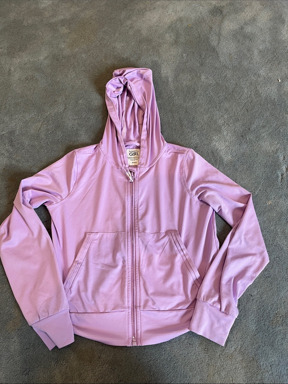 Athleta Girls' Zip Hoodie in Light Purple